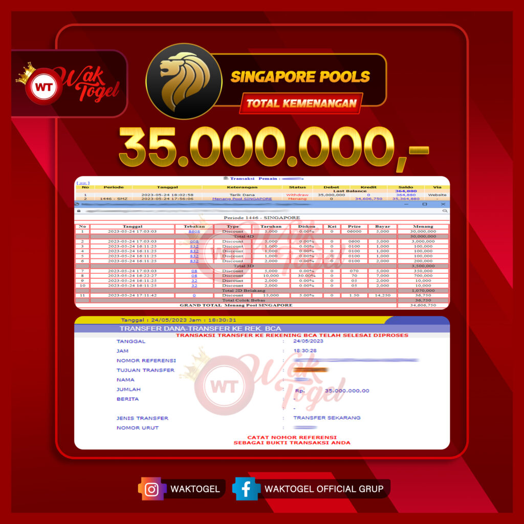 BUKTI PEMBAYARAN SINGAPORE WAKTOGEL