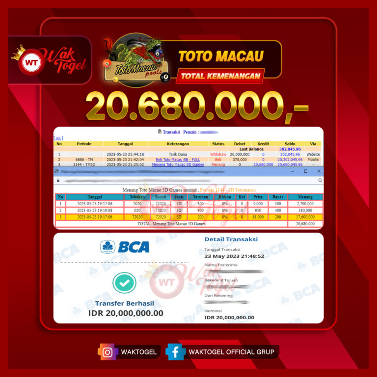 BUKTI PEMBAYARAN TOTOMACAU WAKTOGEL