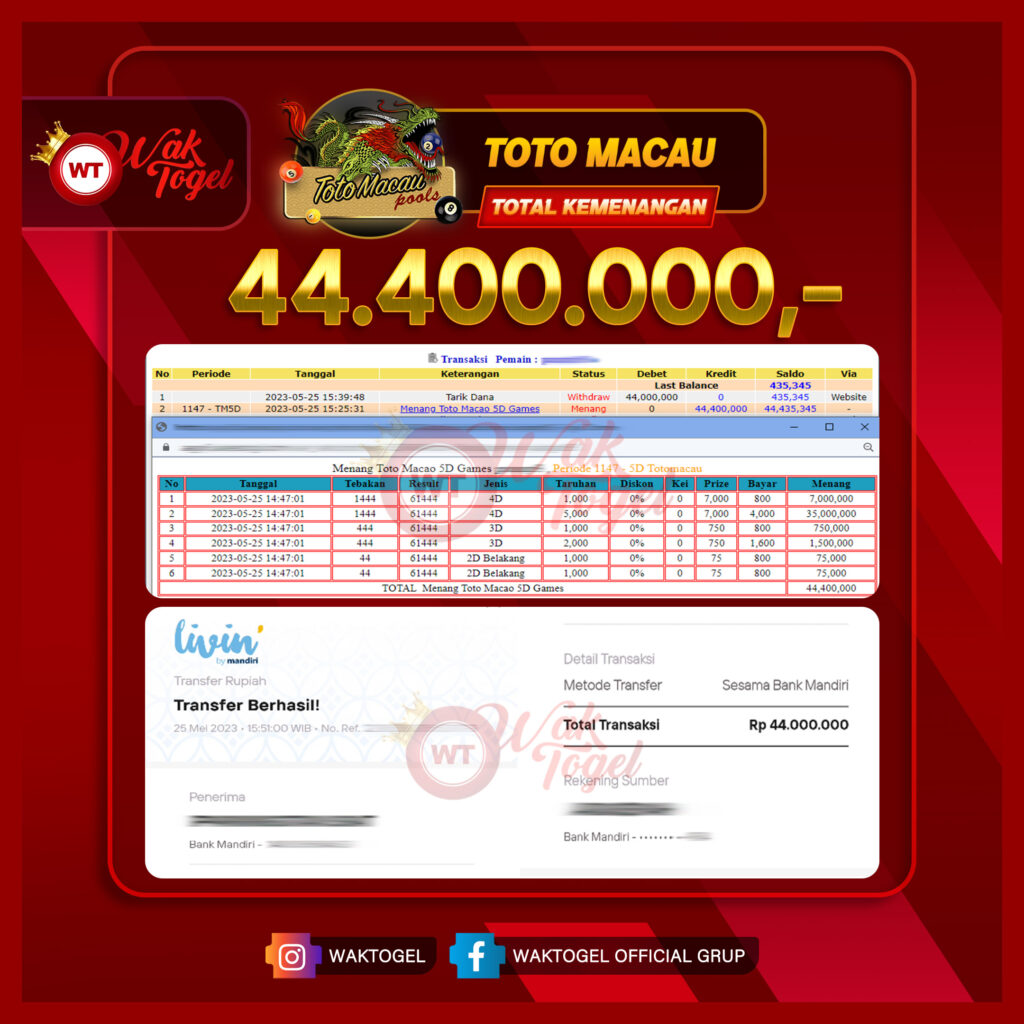 BUKTI PEMBAYARAN TOTOMACAU WAKTOGEL