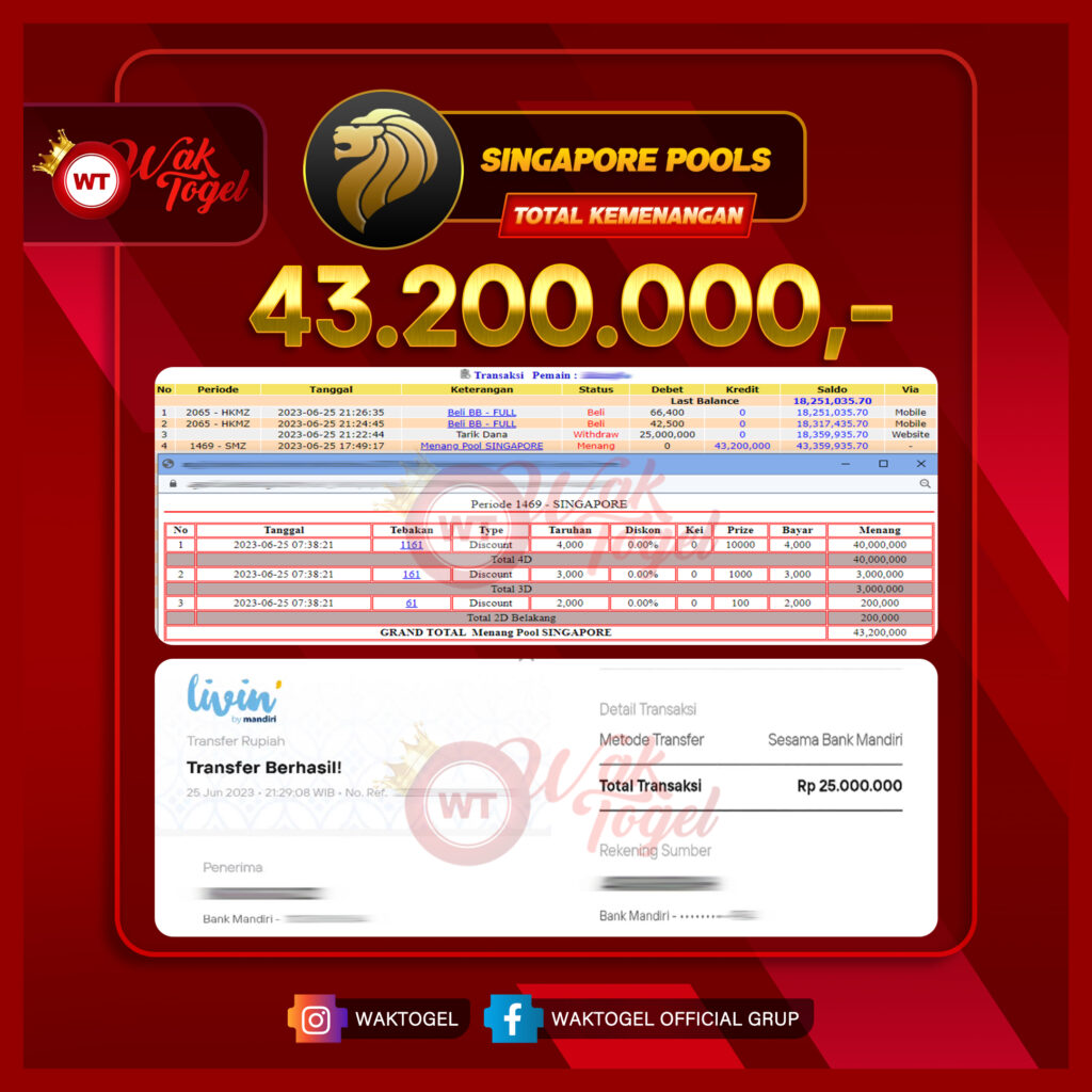 BUKTI PEMBAYARAN SINGAPORE WAKTOGEL