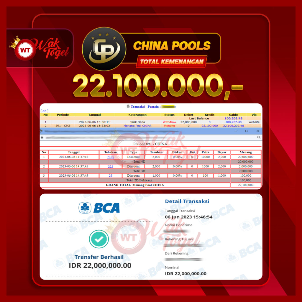 BUKTI PEMBAYARAN CHINA WAKTOGEL