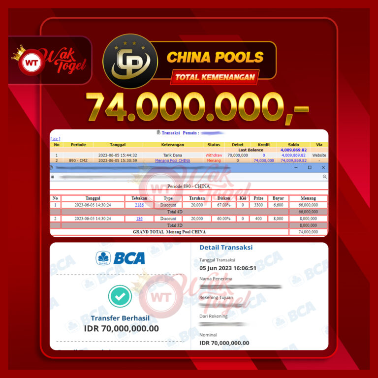 BUKTI PEMBAYARAN CHINA WAKTOGEL