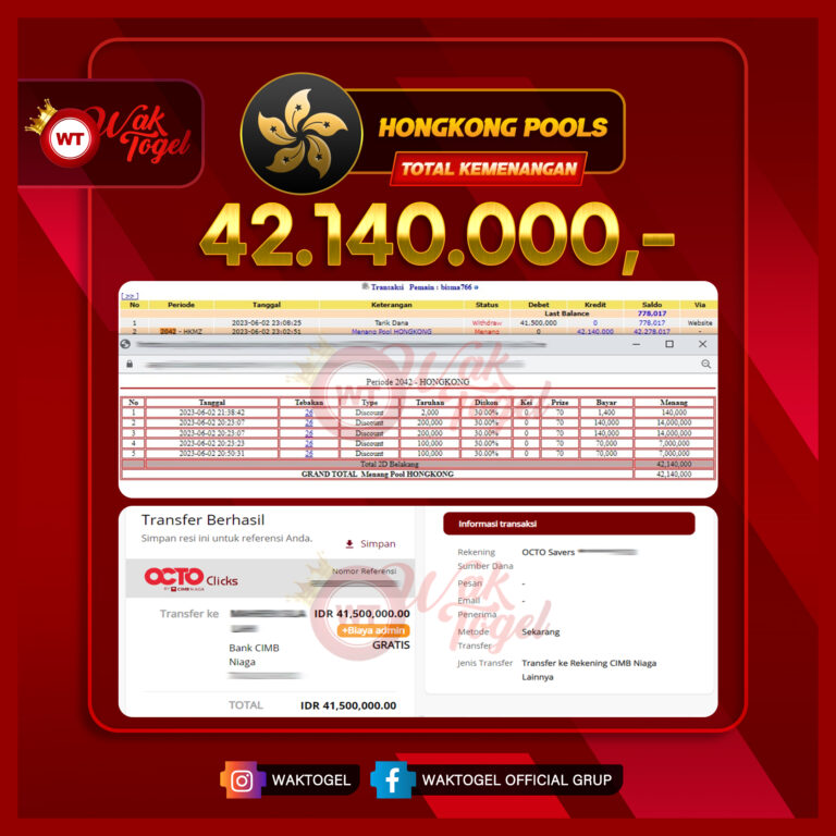 BUKTI PEMBAYARAN HONGKONG WAKTOGEL