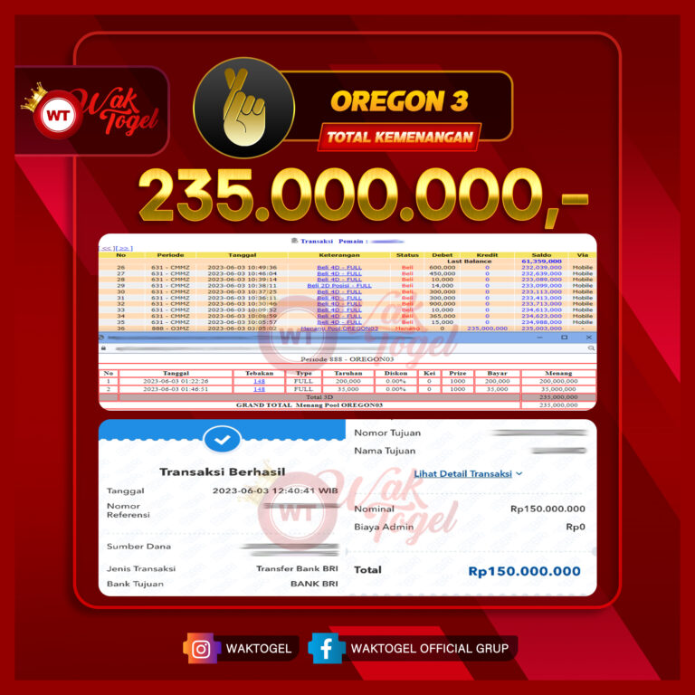 BUKTI PEMBAYARAN OREGON 3 WAKTOGEL