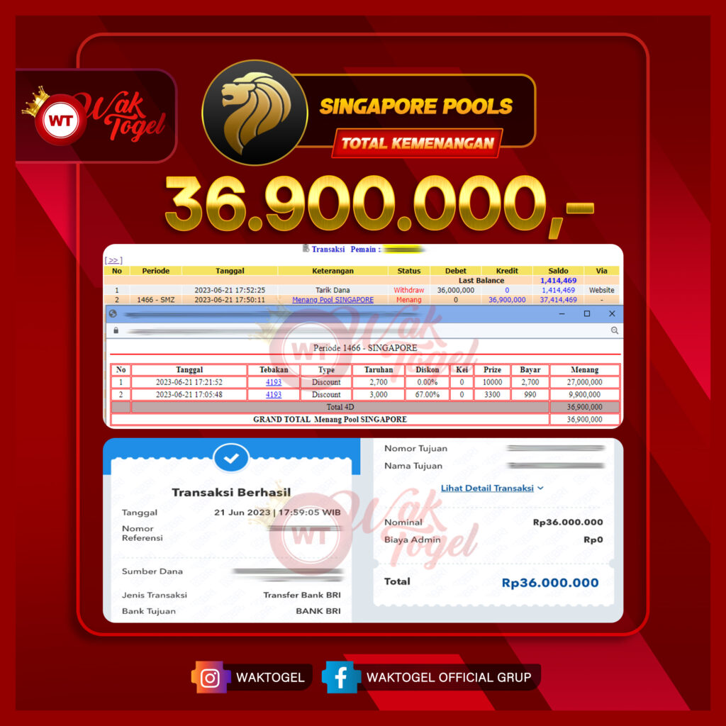 BUKTI PEMBAYARAN SINGAPORE WAKTOGEL