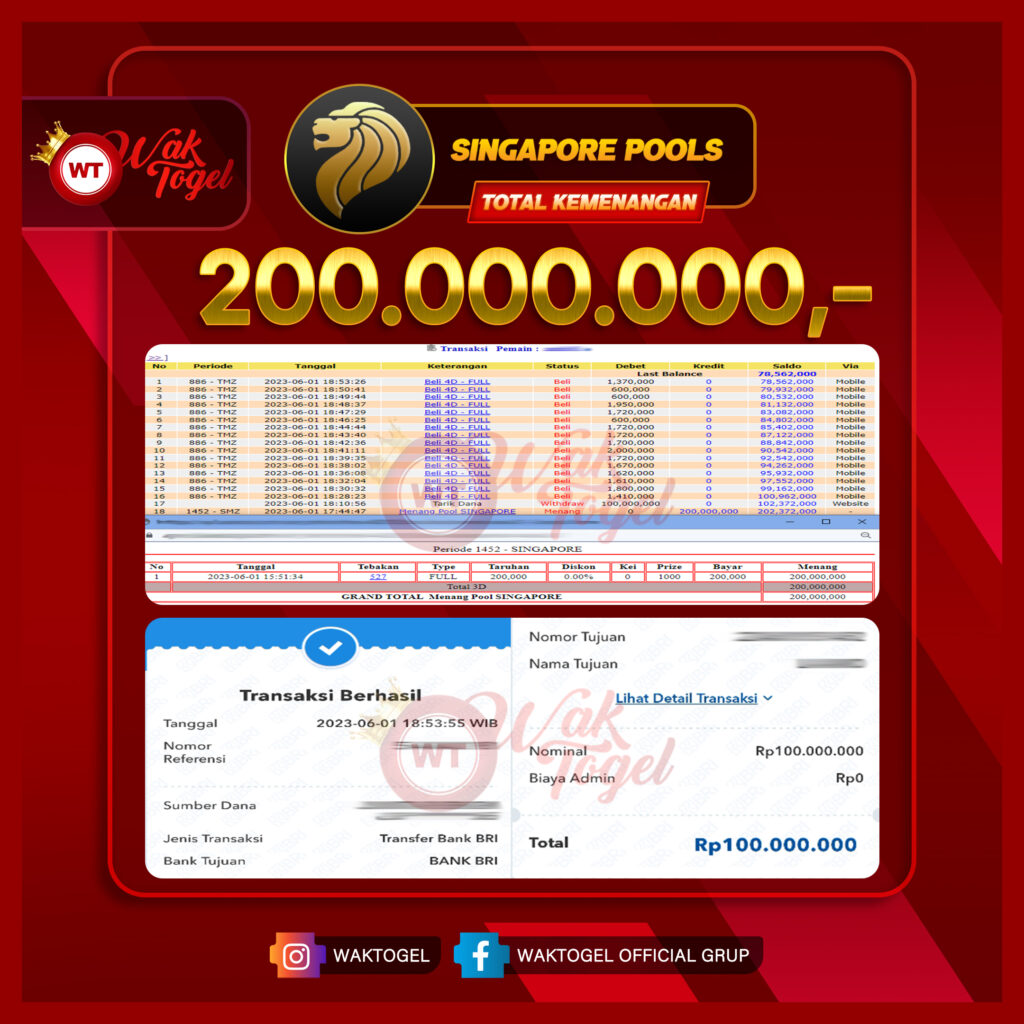 BUKTI PEMBAYARAN SINGAPORE WAKTOGEL