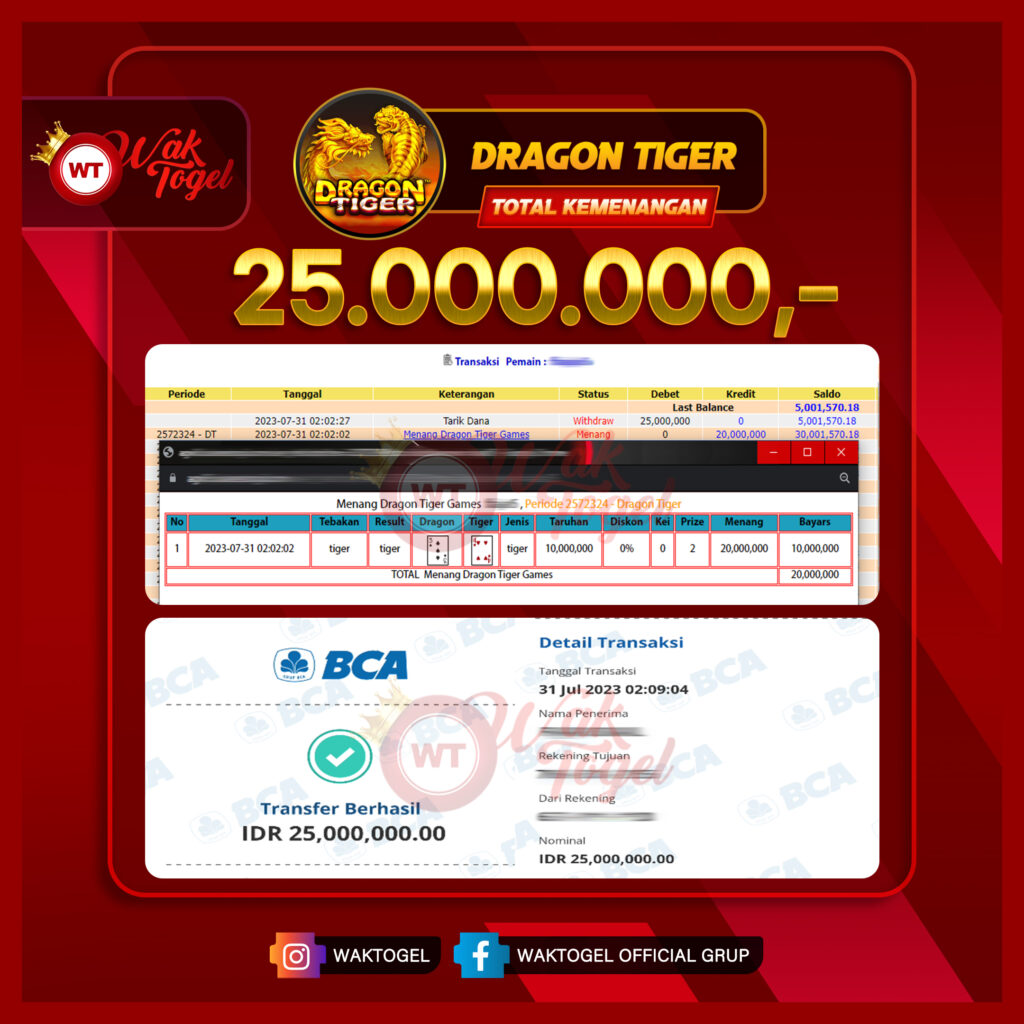 BUKTI PEMBAYARAN CASINO WAKTOGEL