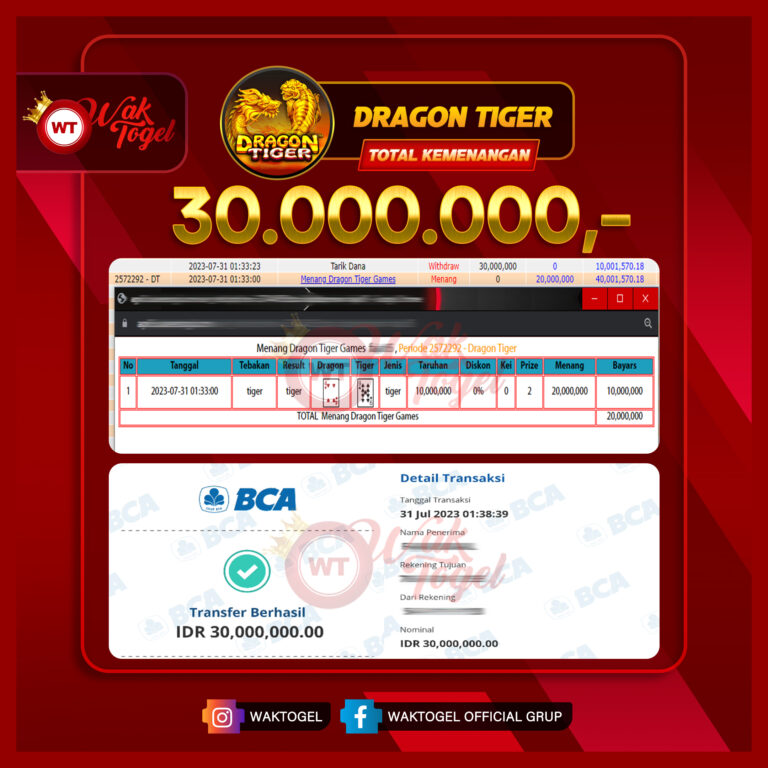 BUKTI PEMBAYARAN CASINO WAKTOGEL