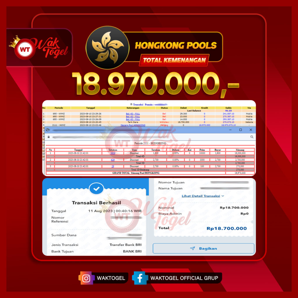 BUKTI PEMBAYARAN HONGKONG WAKTOGEL