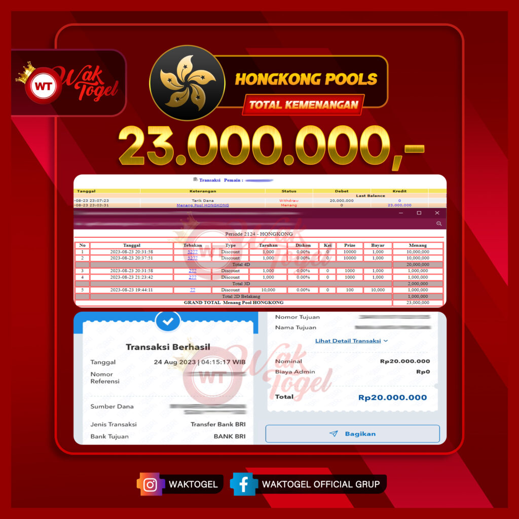 BUKTI PEMBAYARAN HONGKONG WAKTOGEL