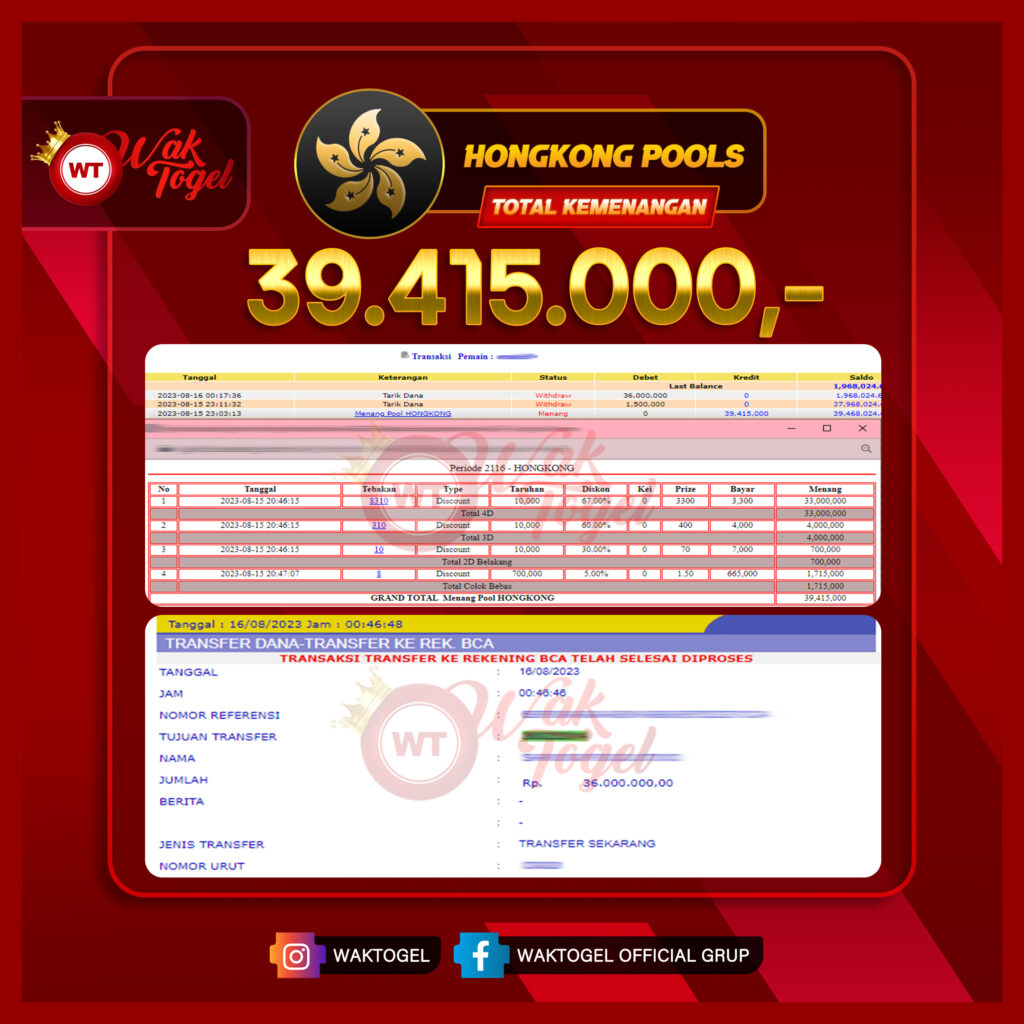 BUKTI PEMBAYARAN HONGKONG WAKTOGEL