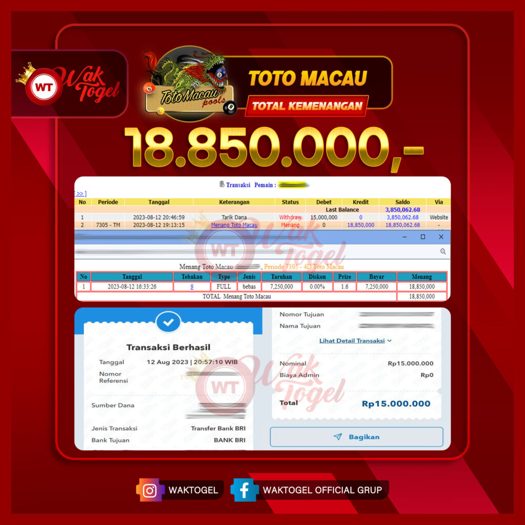 BUKTI PEMBAYARAN TOTOMACAU WAKTOGEL