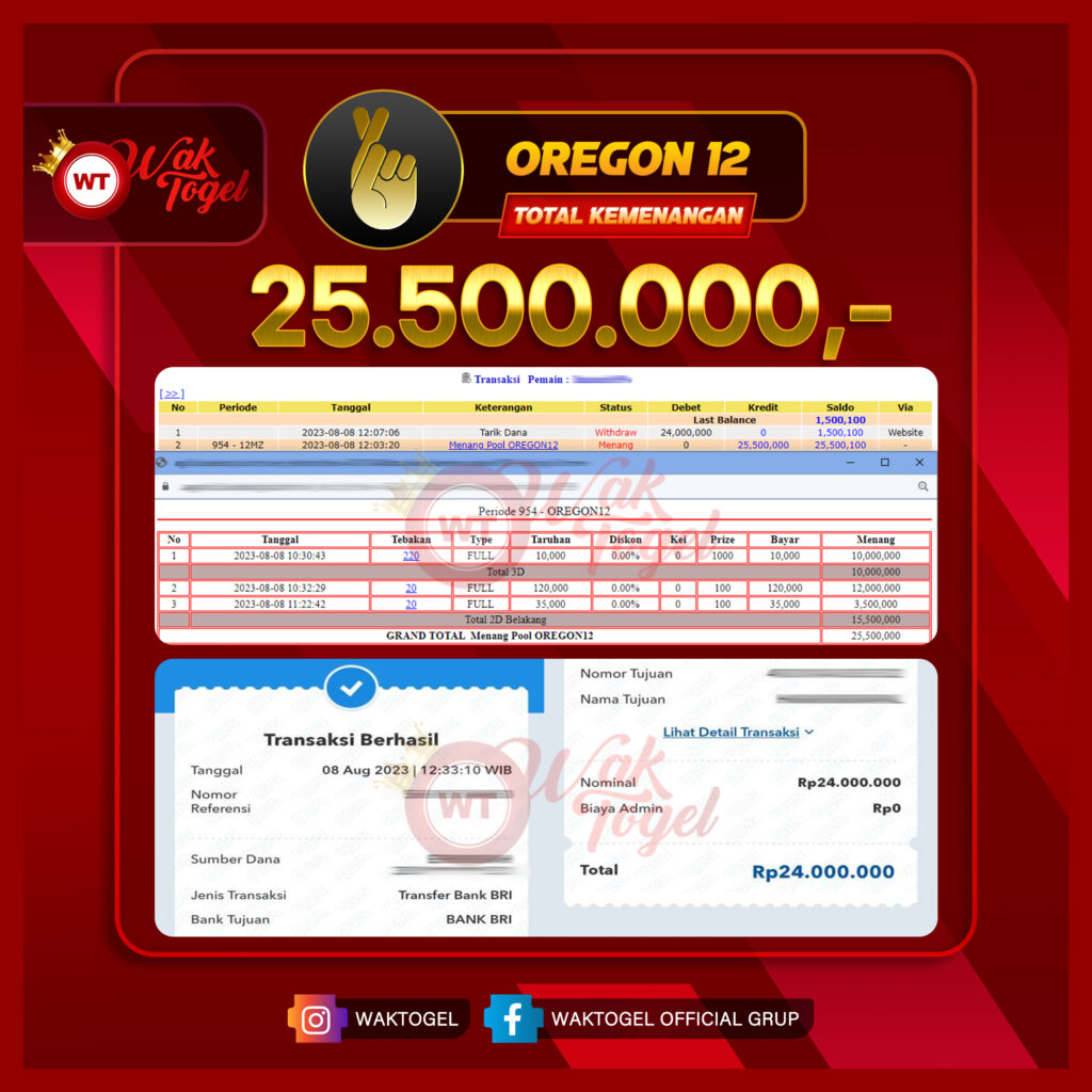 BUKTI PEMBAYARAN OREGON 12 WAKTOGEL