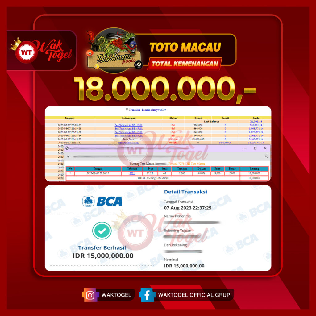 BUKTI PEMBAYARAN TOTOMACAU WAKTOGEL