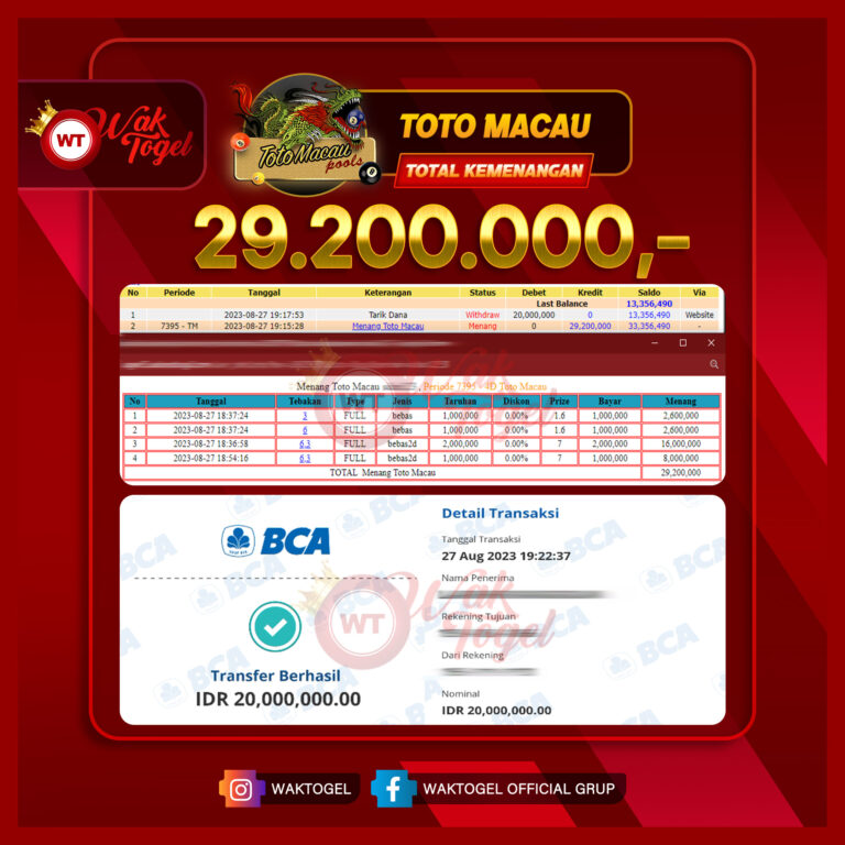 BUKTI PEMBAYARAN TOTOMACAU WAKTOGEL