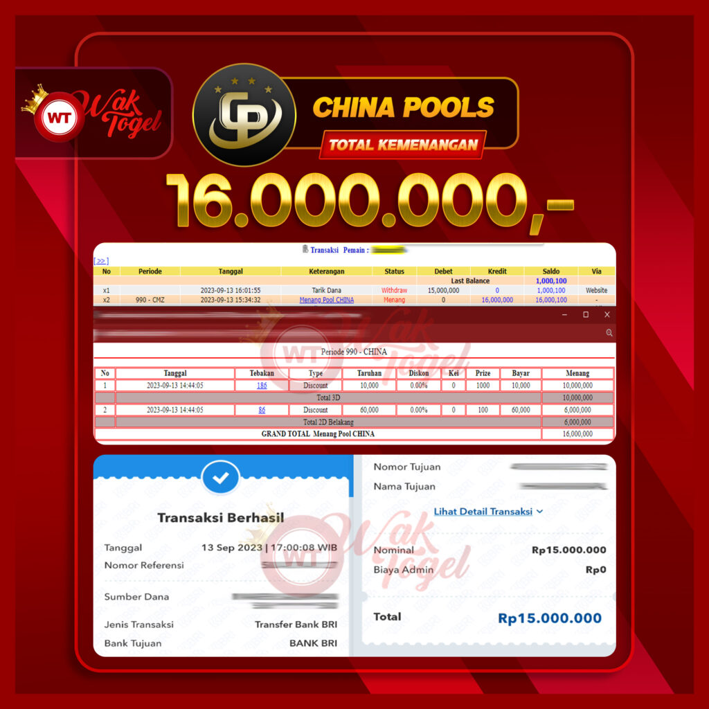 BUKTI PEMBAYARAN CHINA WAKTOGEL