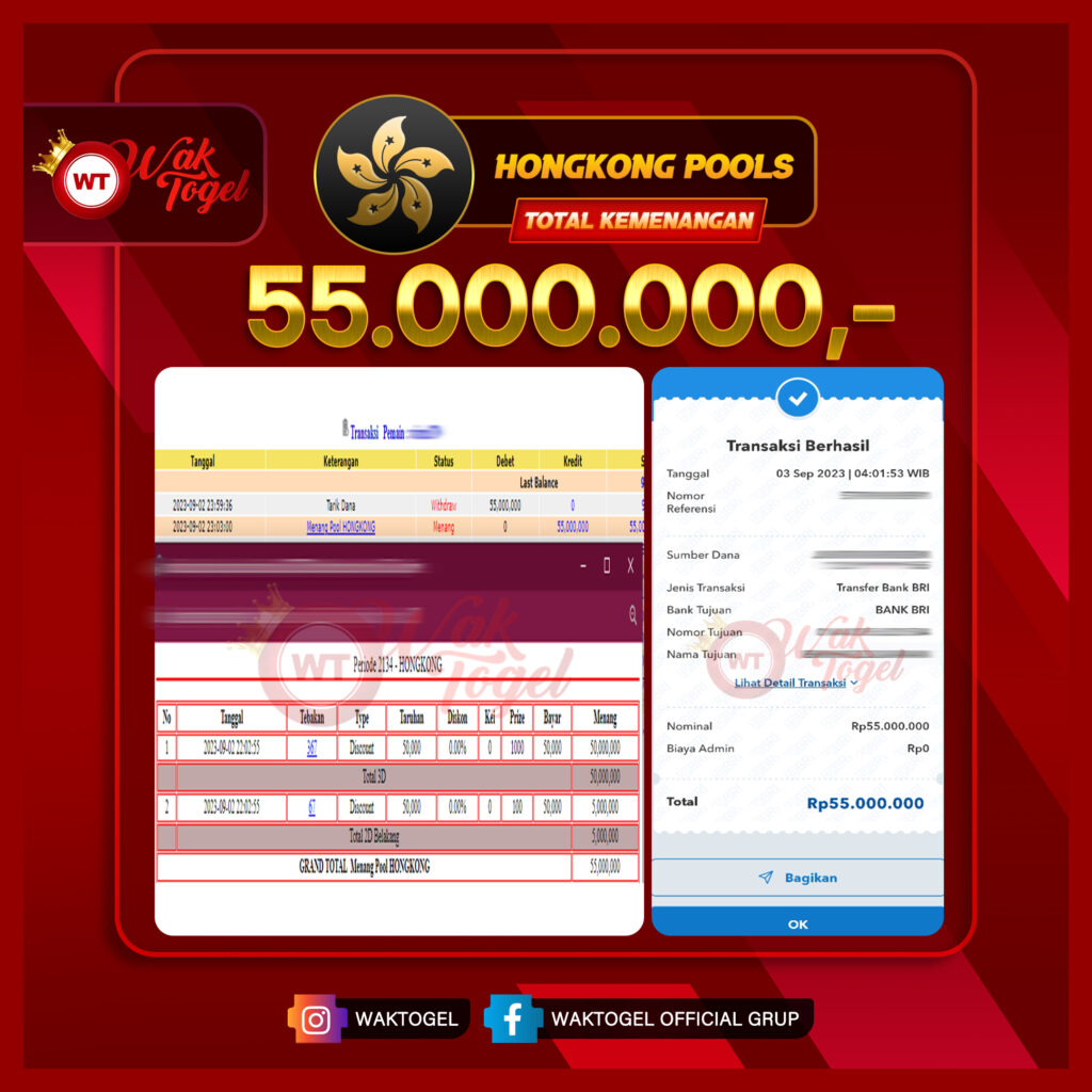 BUKTI PEMBAYARAN HONGKONG WAKTOGEL