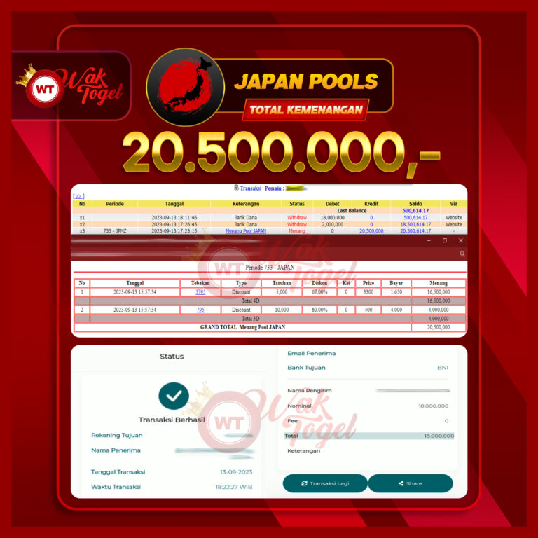 BUKTI PEMBAYARAN JAPAN WAKTOGEL