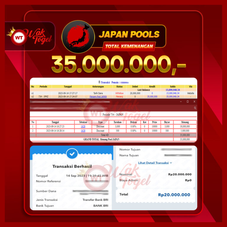 BUKTI PEMBAYARAN JAPAN WAKTOGEL