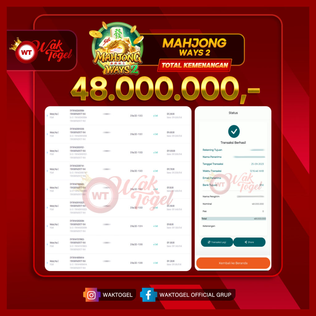 BUKTI PEMBAYARAN SLOT WAKTOGEL