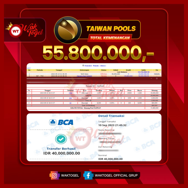 BUKTI PEMBAYARAN TAIWAN WAKTOGEL