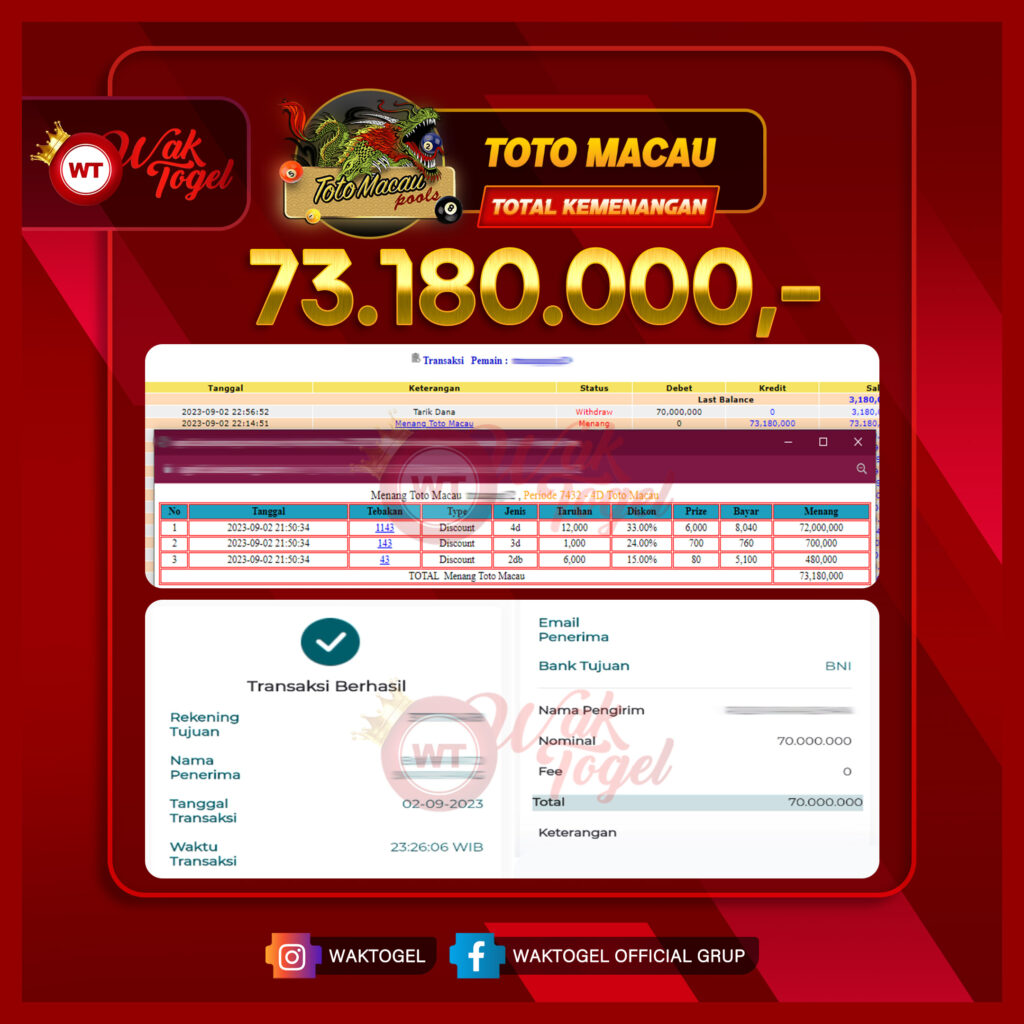 BUKTI PEMBAYARAN TOTOMACAU WAKTOGEL