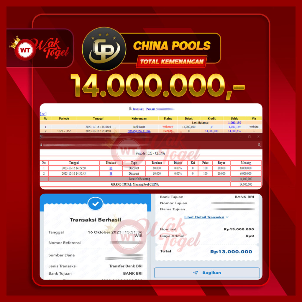 BUKTI PEMBAYARAN CHINA WAKTOGEL