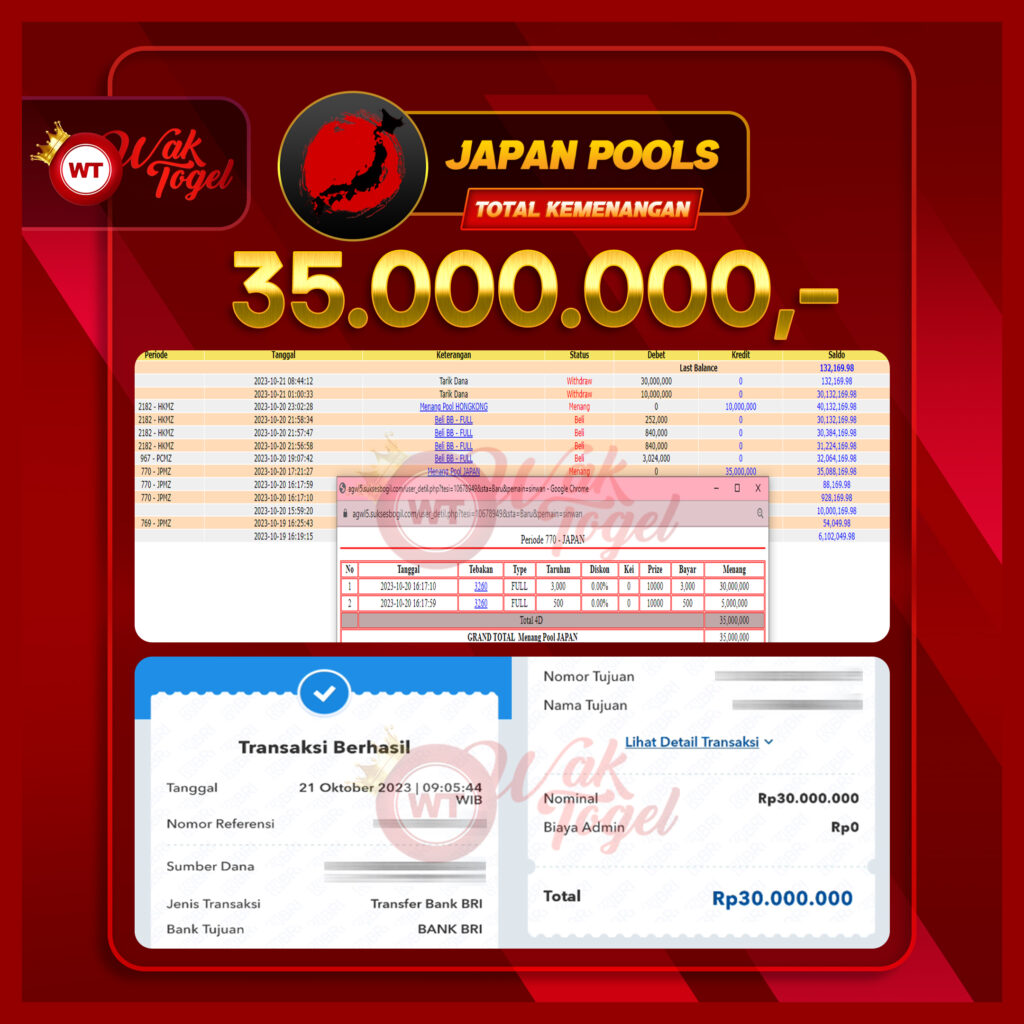 BUKTI PEMBAYARAN JAPAN WAKTOGEL