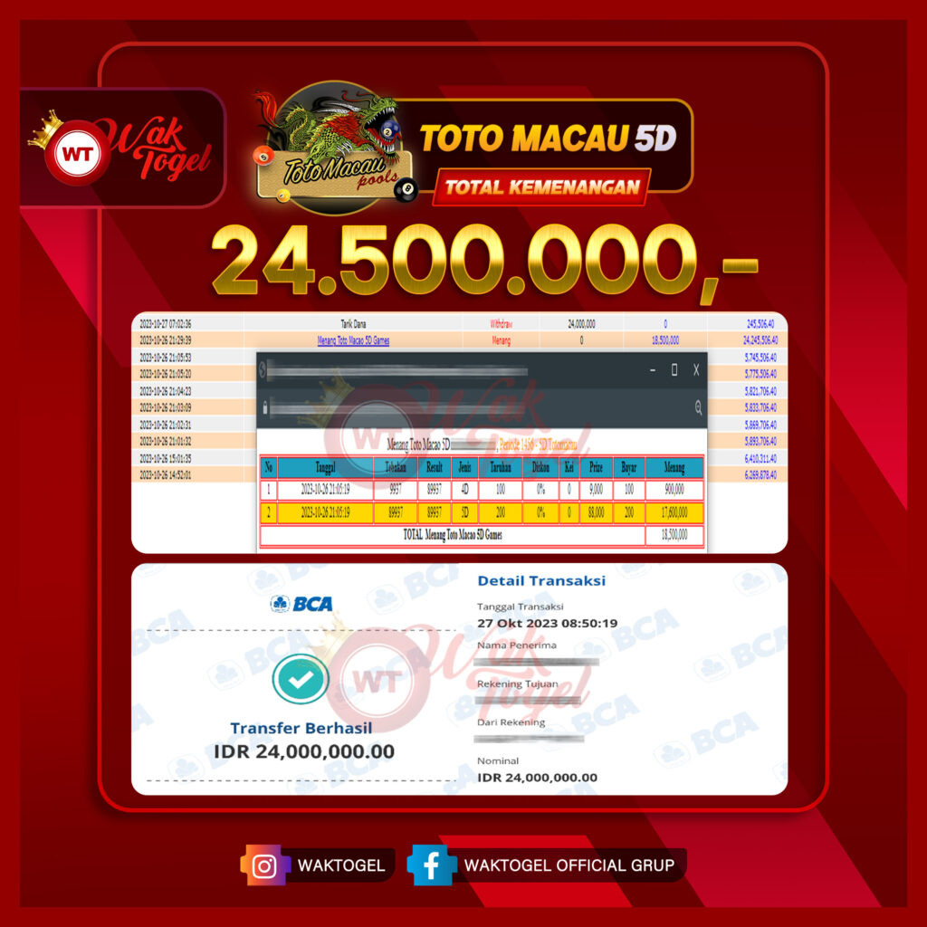 BUKTI PEMBAYARAN TOTOMACAU WAKTOGEL