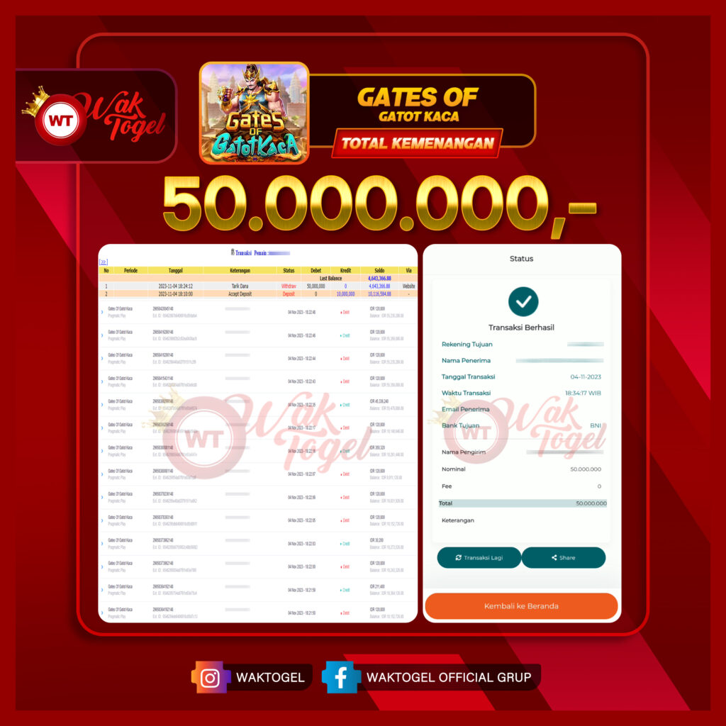 BUKTI PEMBAYARAN SLOT WAKTOGEL