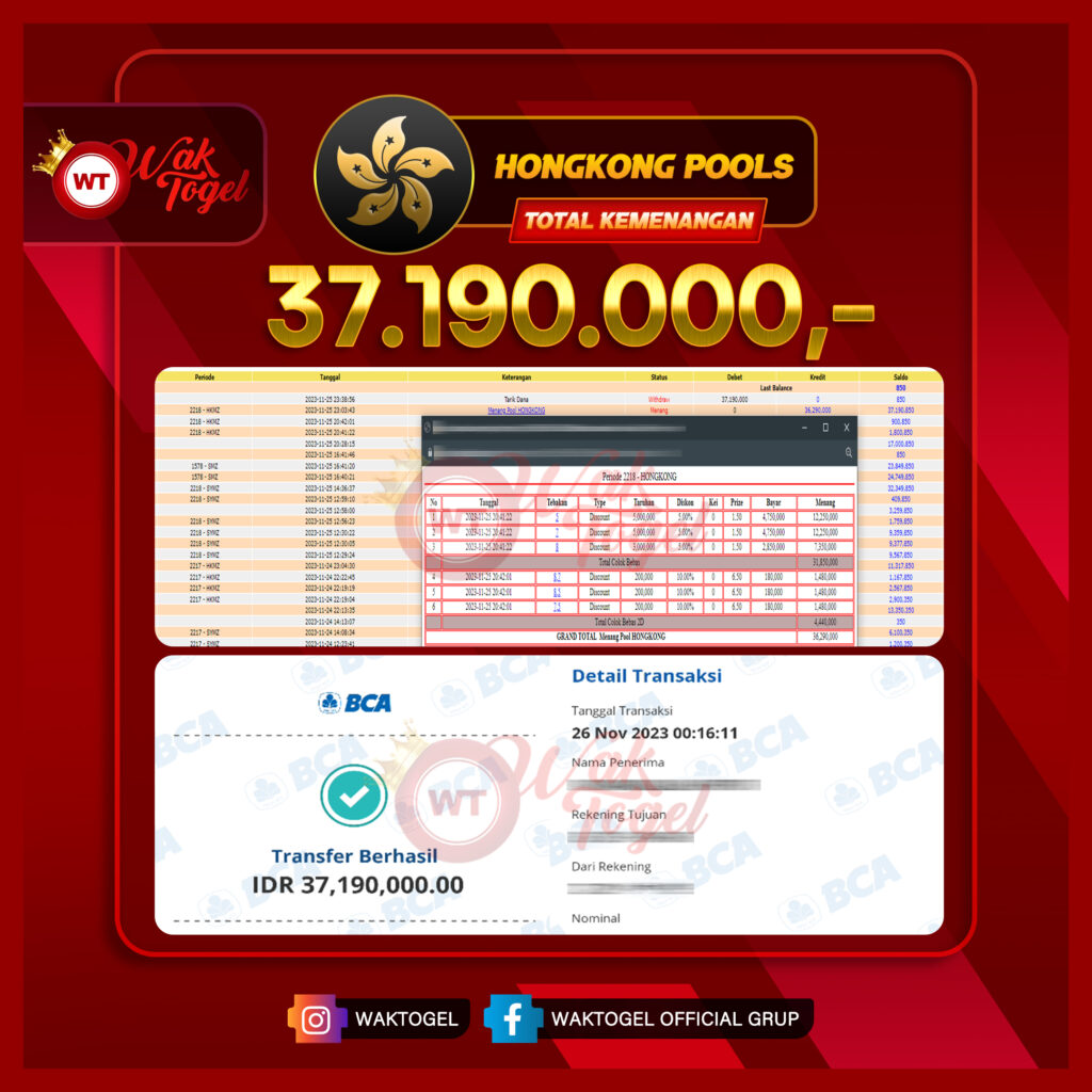 BUKTI PEMBAYARAN HONGKONG WAKTOGEL