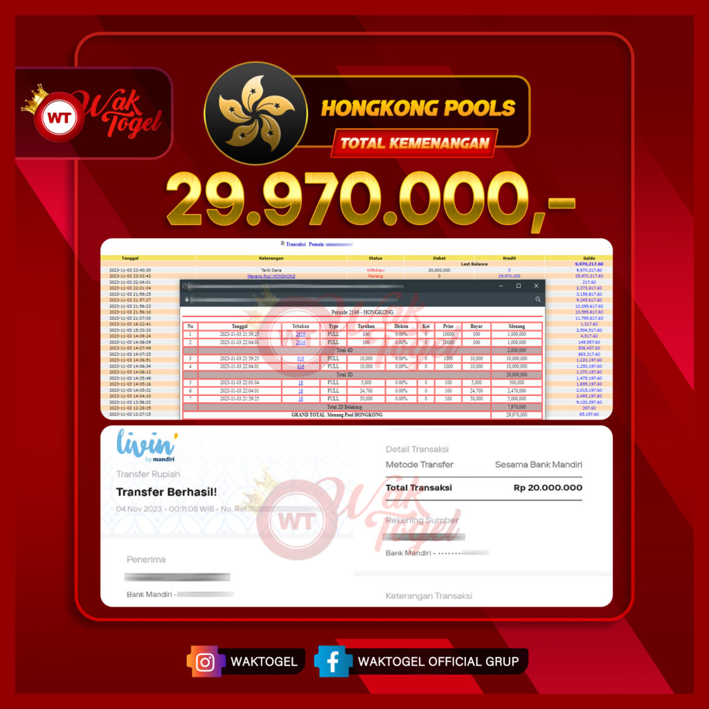 BUKTI PEMBAYARAN HONGKONG WAKTOGEL