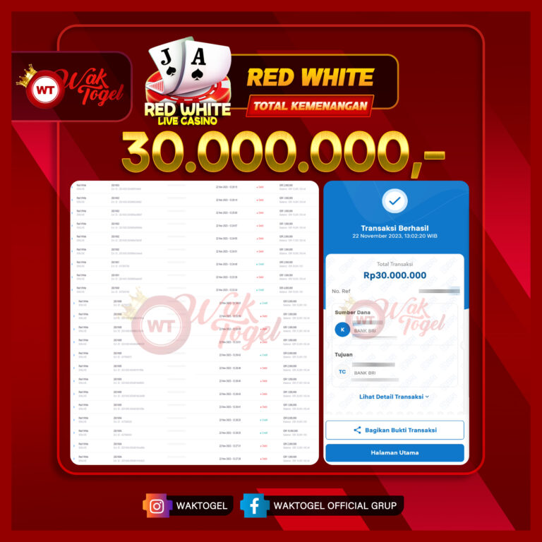 BUKTI PEMBAYARAN REDWHITE WAKTOGEL