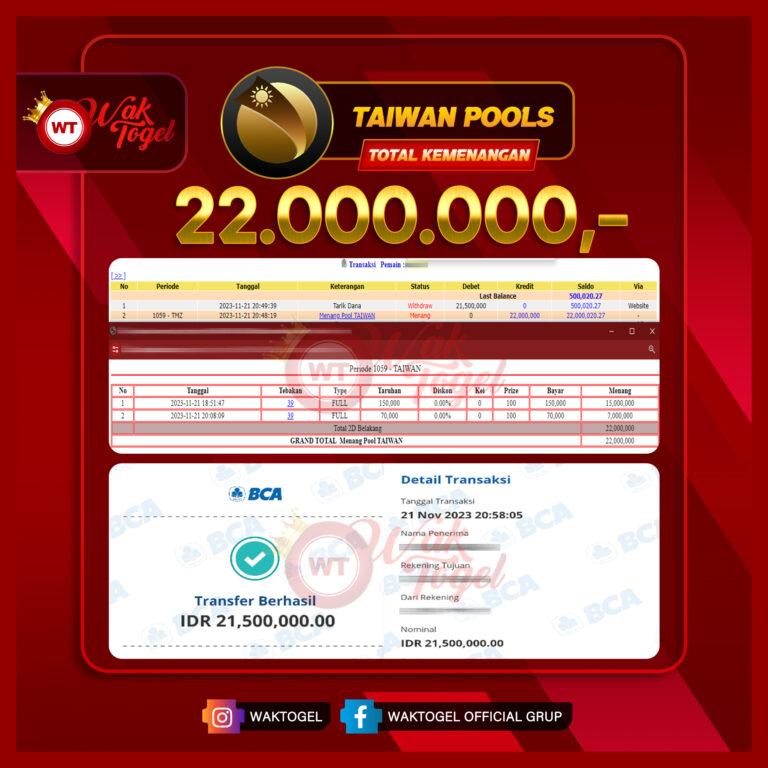 BUKTI PEMBAYARAN TAIWAN WAKTOGEL