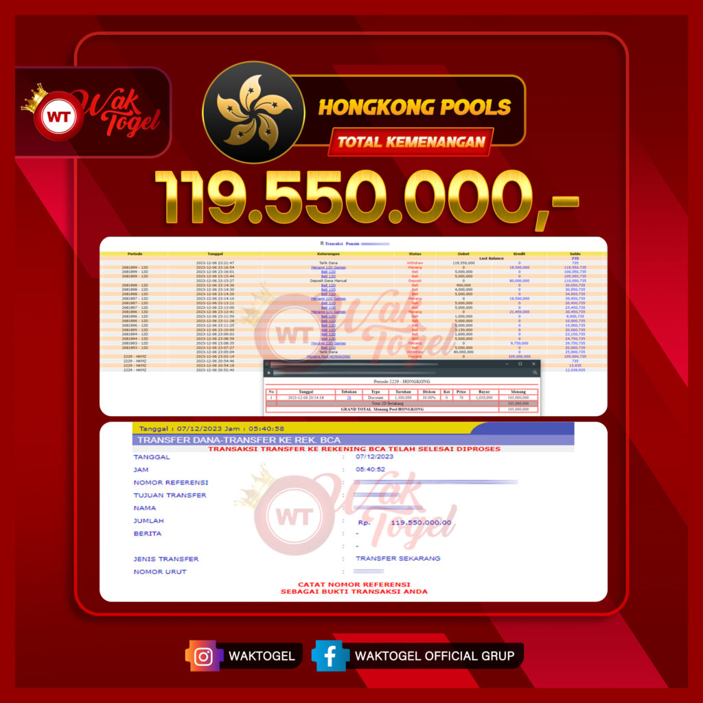 BUKTI PEMBAYARAN HONGKONG WAKTOGEL