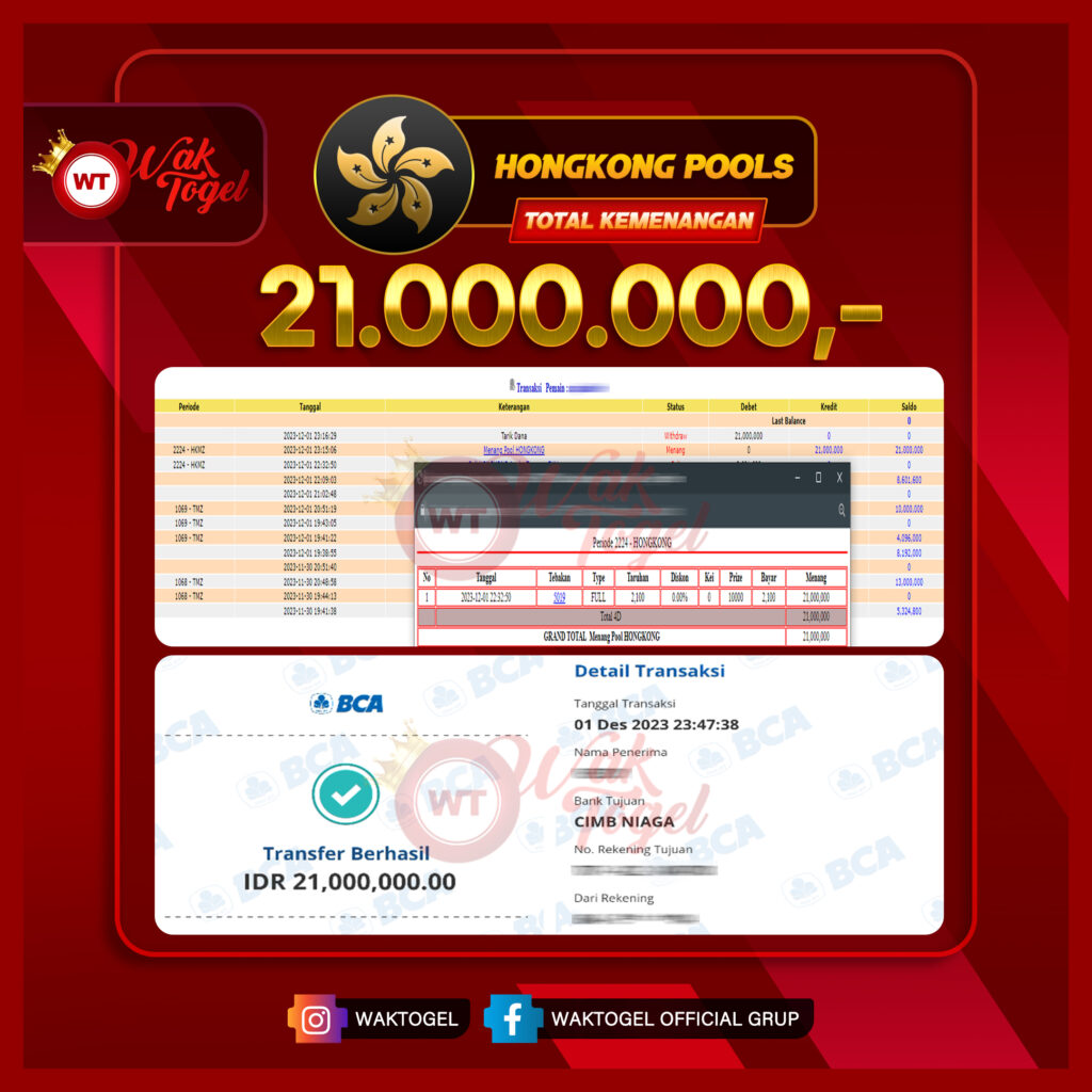 BUKTI PEMBAYARAN HONGKONG WAKTOGEL