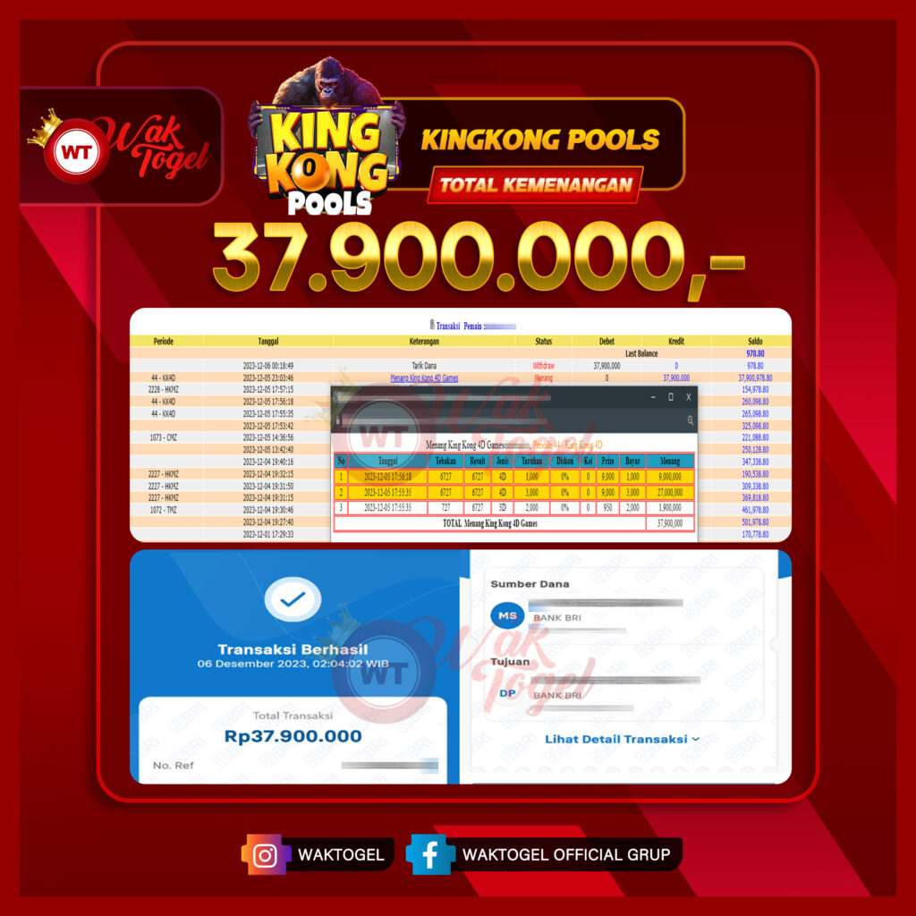 BUKTI PEMBAYARAN KINGKONG WAKTOGEL