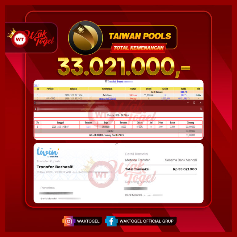 BUKTI PEMBAYARAN TAIWAN WAKTOGEL