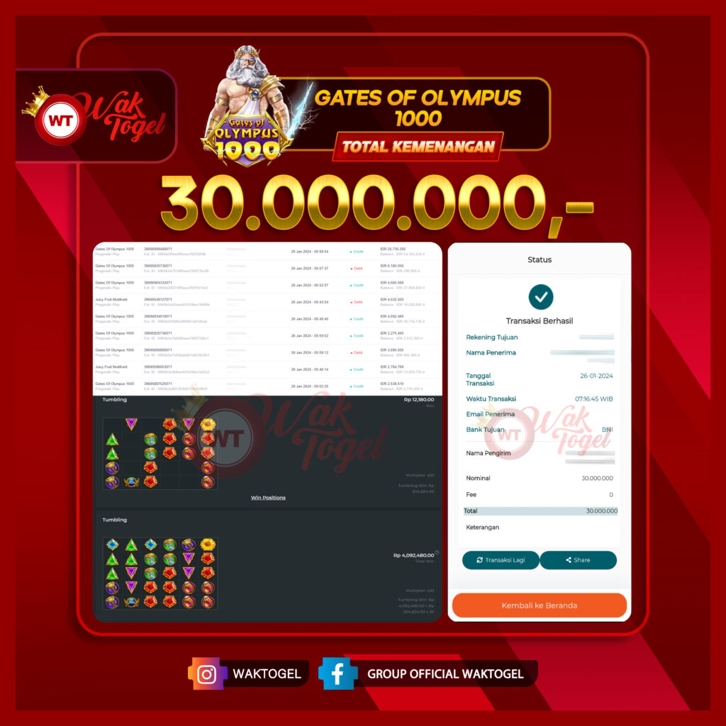 BUKTI PEMBAYARAN SLOT WAKTOGEL