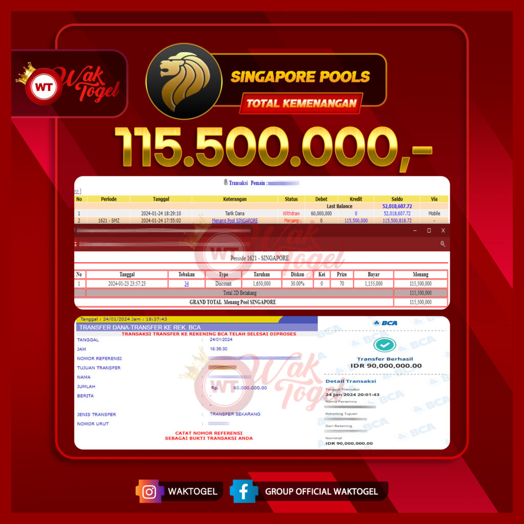 BUKTI PEMBAYARAN SINGAPORE WAKTOGEL