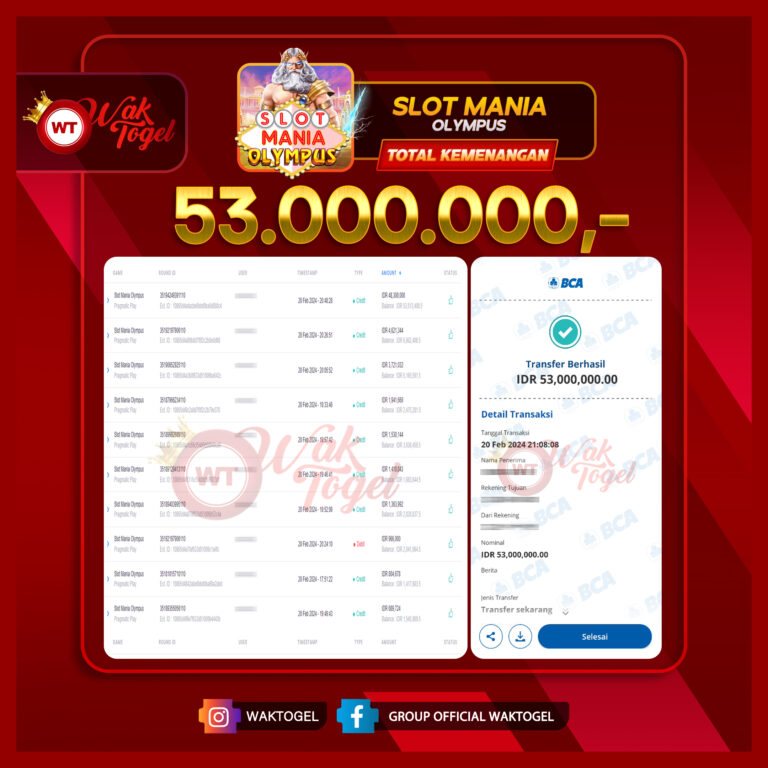 BUKTI PEMBAYARAN SLOT WAKTOGEL