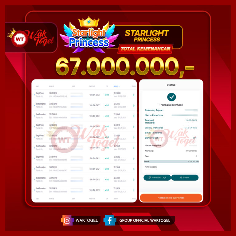 BUKTI PEMBAYARAN SLOT WAKTOGEL