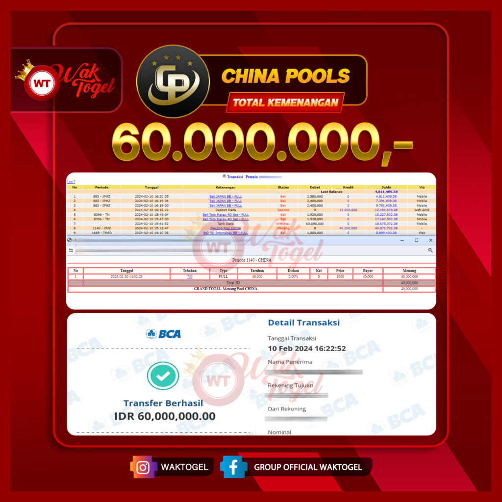 BUKTI PEMBAYARAN CHINA WAKTOGEL