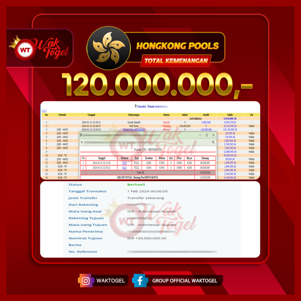 BUKTI PEMBAYARAN HONGKONG WAKTOGEL