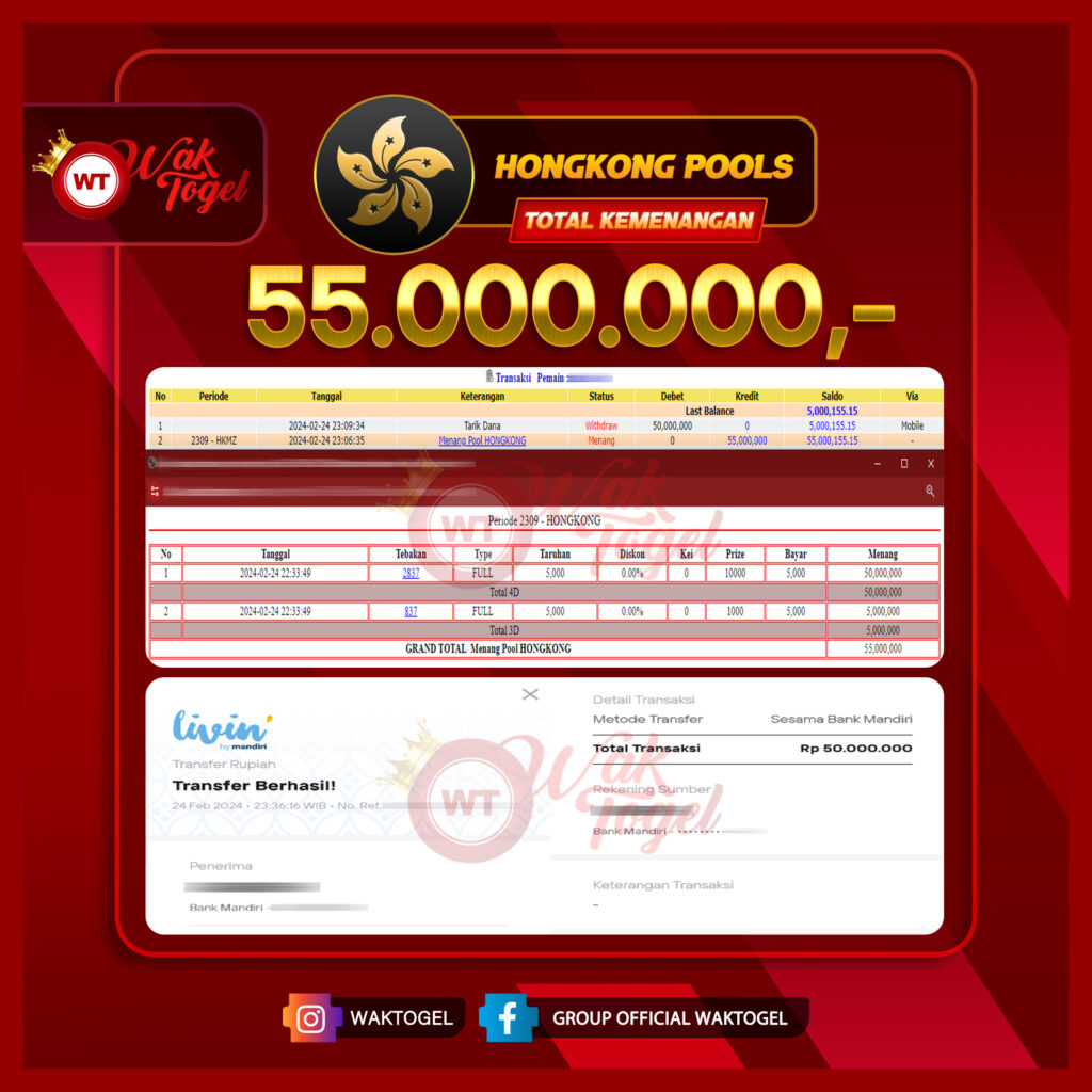 BUKTI PEMBAYARAN HONGKONG WAKTOGEL