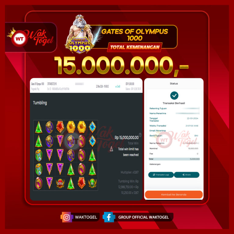 BUKTI PEMBAYARAN SLOT WAKTOGEL