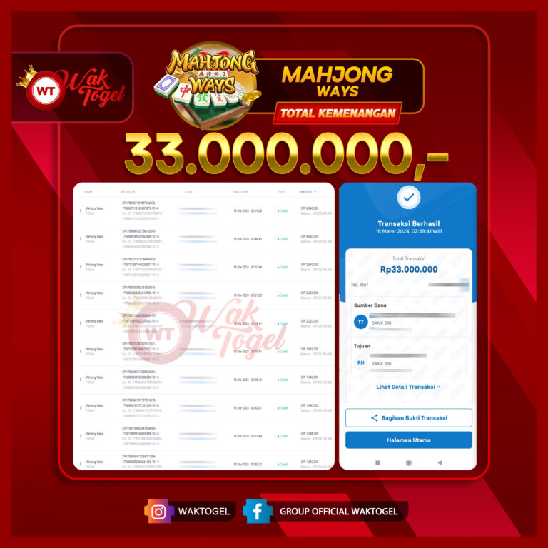 BUKTI PEMBAYARAN SLOT WAKTOGEL