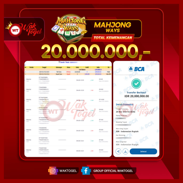 BUKTI PEMBAYARAN SLOT WAKTOGEL