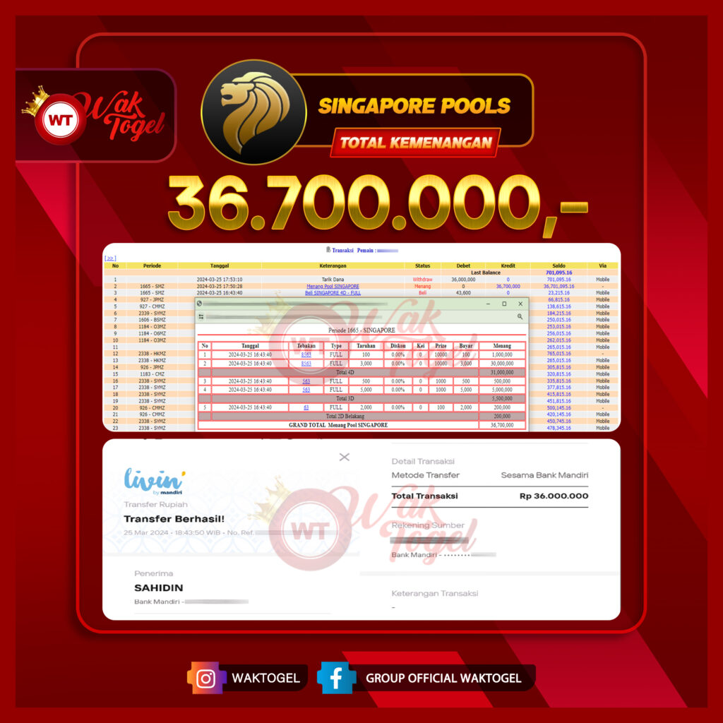 BUKTI PEMBAYARAN SINGAPORE WAKTOGEL