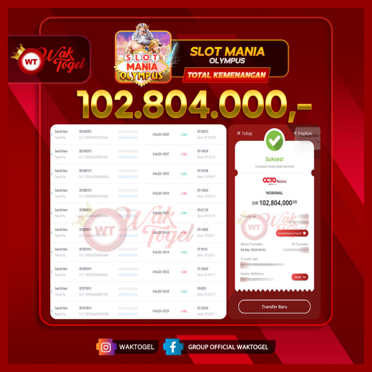 BUKTI PEMBAYARAN SLOT WAKTOGEL